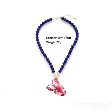 Vacation Resin Beaded Necklaces h5 